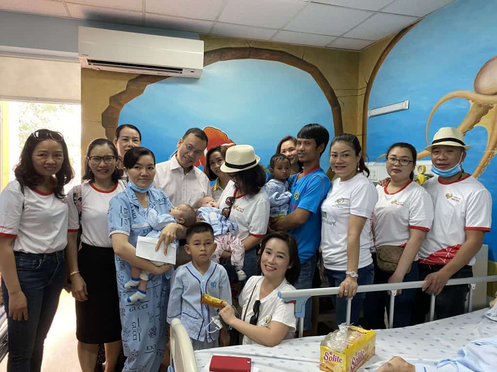 The Cat Group Visit Children Saved by Funds Raised from Run For The Heart 2019