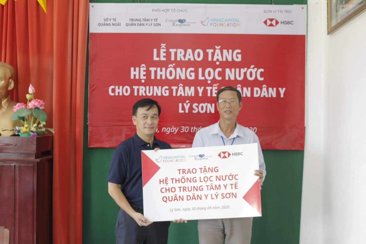 HSBC Vietnam And VinaCapital Foundation Handover Clean Water System To Ly Son Islands, Quang Ngai Province