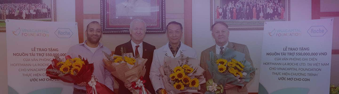 Roche Vietnam And The VinaCapital Foundation Launch Immortal Wish Program To Support Children With Cancer In Vietnam And Provide Health Check-Up For Suffering Children In Nam Tra My District, Quang Nam Province