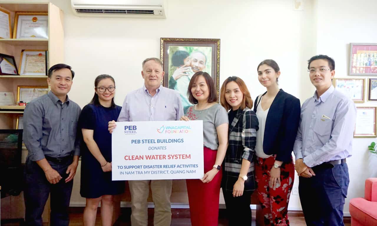 PEB Steel Buildings Donates to VCF’s “Our Hearts To Central Vietnam” Campaign