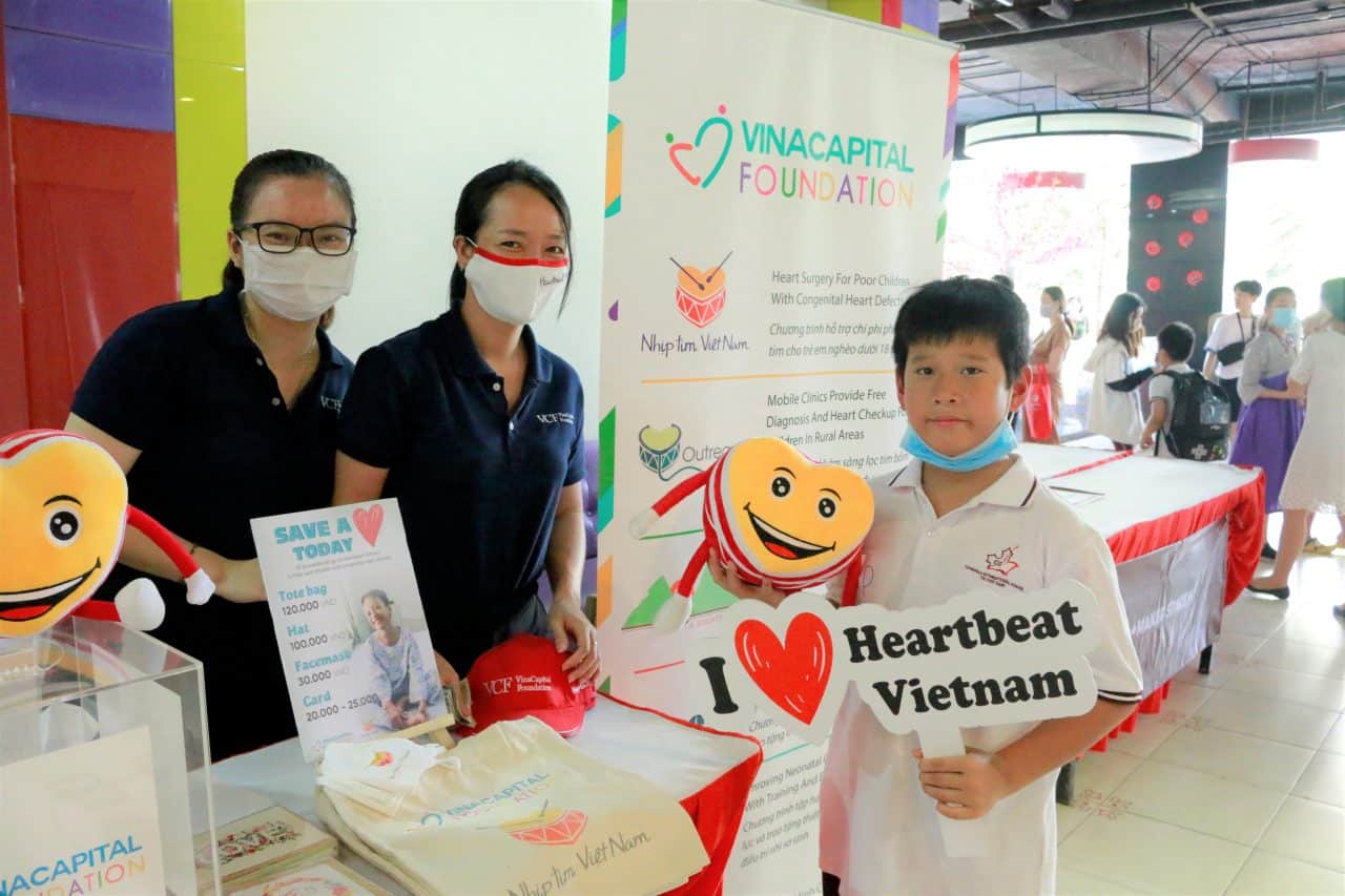 Heartbeat Vietnam and Grace’s Cookies team took part in the CIS Spring Fair at Canadian International School HCMC to raise awareness and funds for children with congenital heart defects