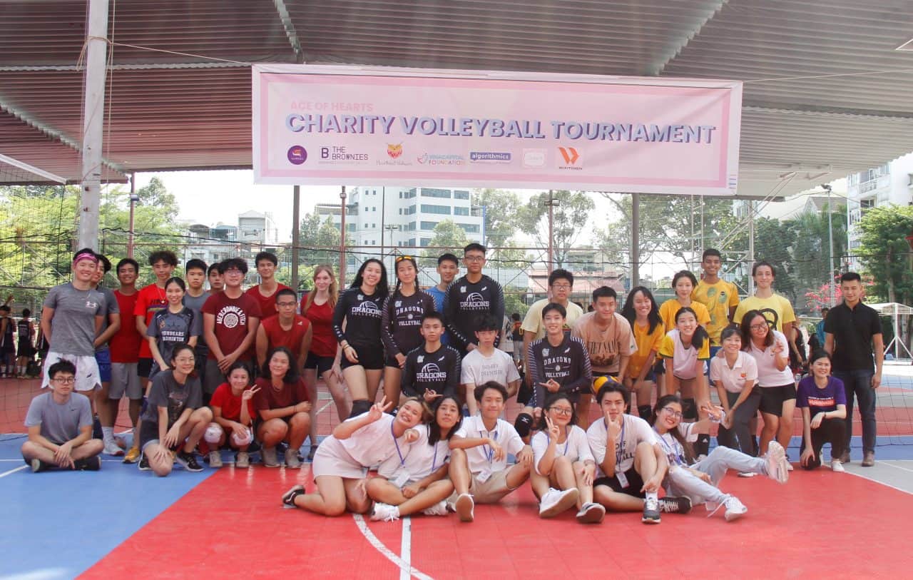 5,650,000 ($245) Raised from The Very First Volleyball Tournament Organized by the Ace of Hearts (AoH) Team In Collaboration with Heartbeat Vietnam