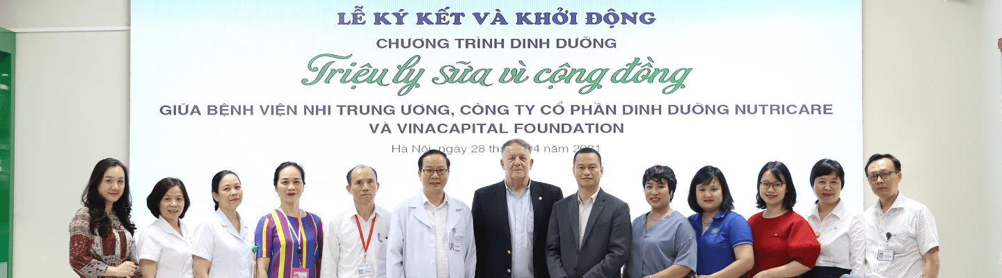 Launching Nutrition Program “Millions Of Glasses Of Milk For Community” Between Vietnam National Children’s Hospital, Nutricare., Jsc And VinaCapital Foundation To Support Pediatric Patients With Cancer
