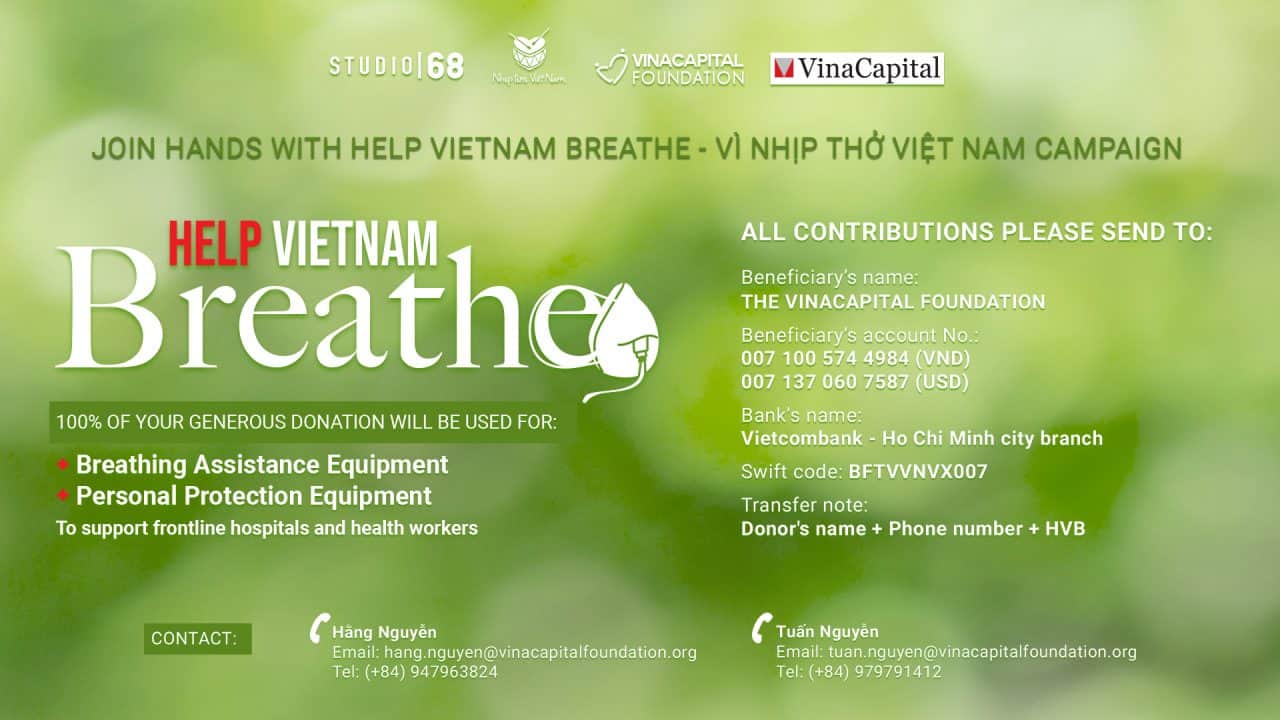 The VinaCapital Foundation Implements “Help Vietnam Breathe – Vì Nhịp Thở Việt Nam” Program