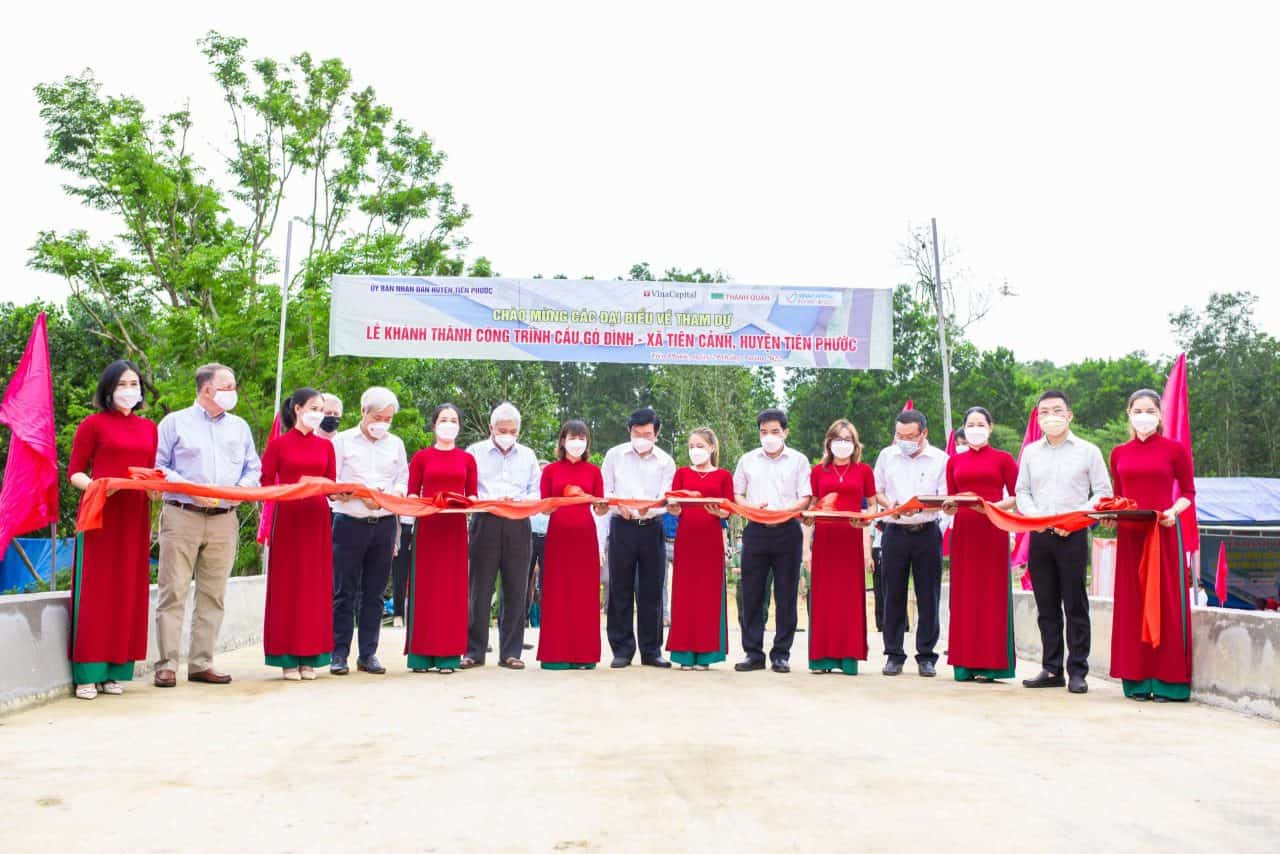 VinaCapital Foundation inaugurates the Go Dinh Bridge in Tien Phuoc District, Quang Nam Province with the presence of Mr. Truong Tan Sang – Former President of Vietnam