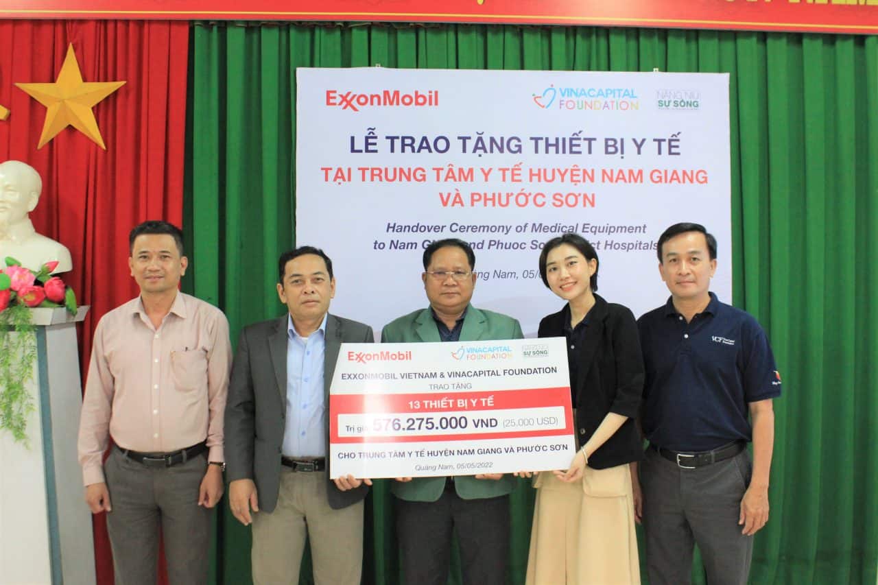ExxonMobil and VinaCapital Foundation Donate Medical Equipment To Nam Giang And Phuoc Son District Hospitals, Quang Nam Province