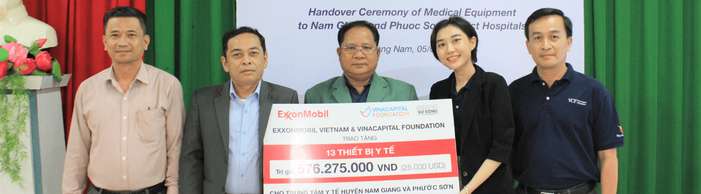 ExxonMobil and VinaCapital Foundation Donate Medical Equipment To Nam Giang And Phuoc Son District Hospitals, Quang Nam Province