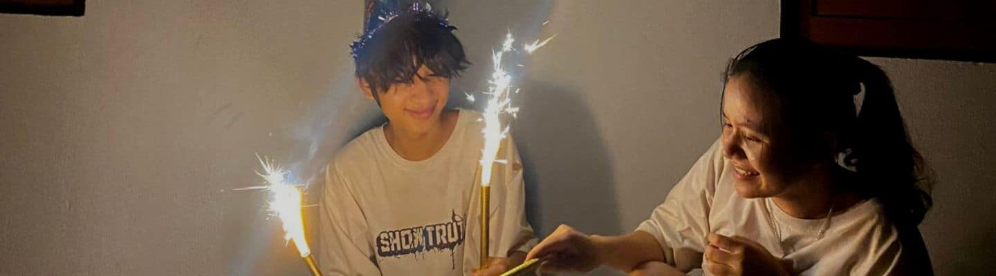 The boy with congenital heart defects celebrates his 16th birthday with a healthy heart