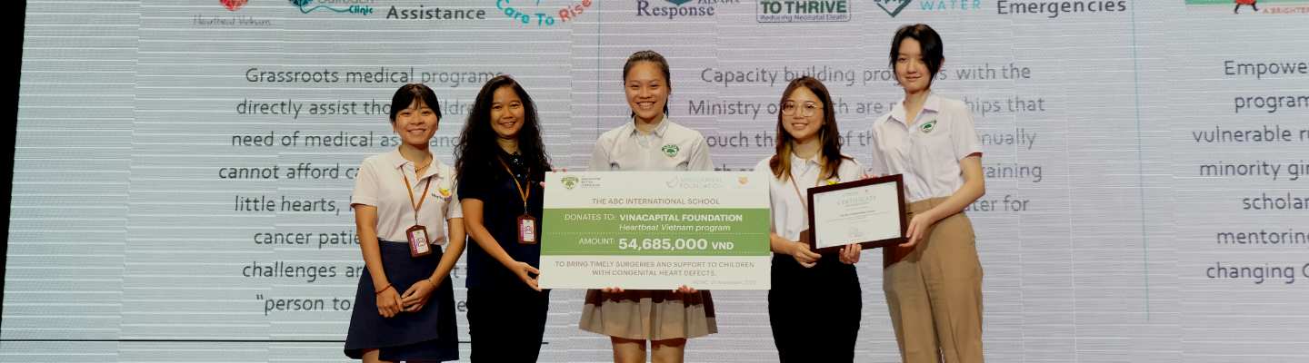 ABC International School donates 54,685,000 VND to fund surgery for children with congenital heart defects