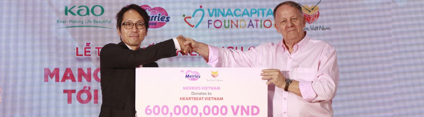 Merries and Heartbeat Vietnam to support 20 disadvantaged children with congenital heart defects