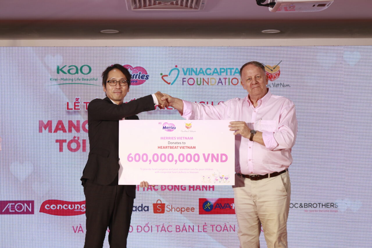 Merries and Heartbeat Vietnam to support 20 disadvantaged children with congenital heart defects