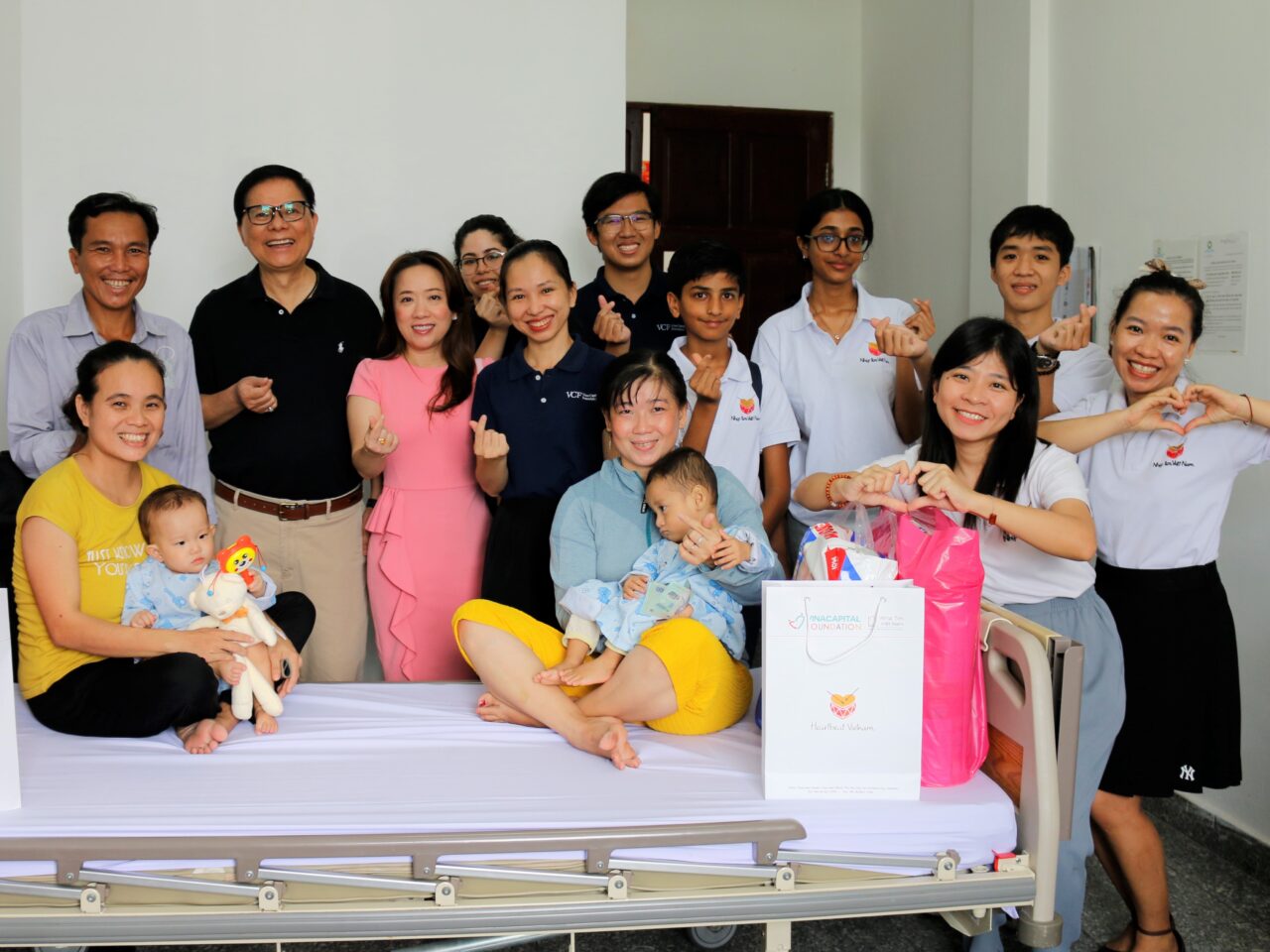 Vietnam Access America and Heartbeat Vietnam visit children undergoing treatment for congenital heart defect at Tam Duc Heart Hospital