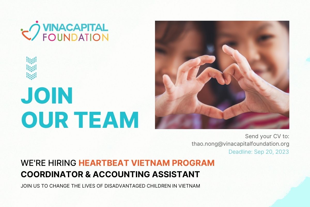 [HCM] RECRUITMENT – Heartbeat Vietnam Program Coordinator and Accounting Assistant