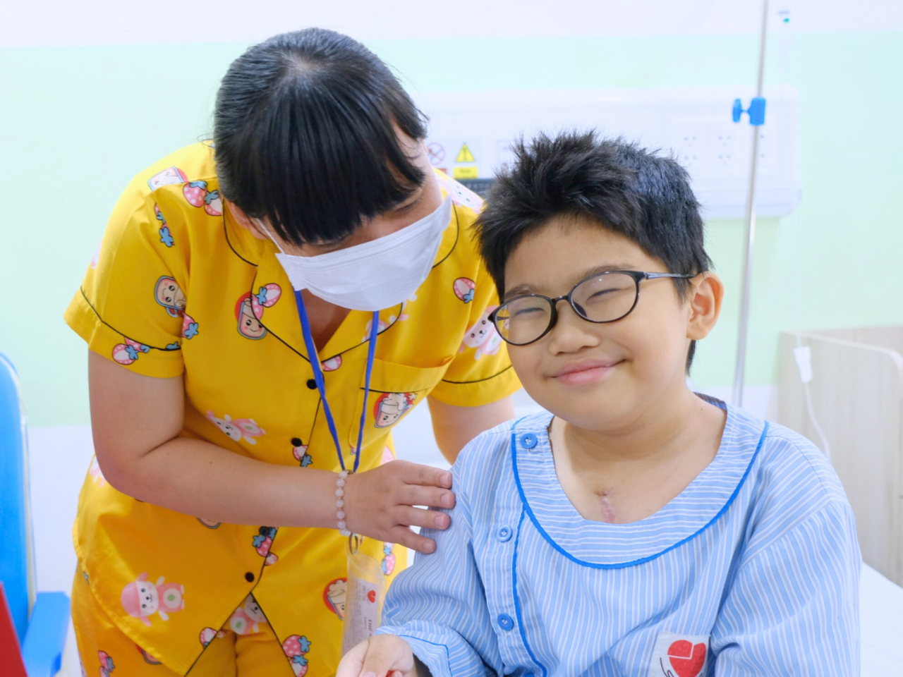 Visiting two brave little hearts who successfully underwent life-changing congenital heart defect surgeries at Ho Chi Minh City Heart Institute