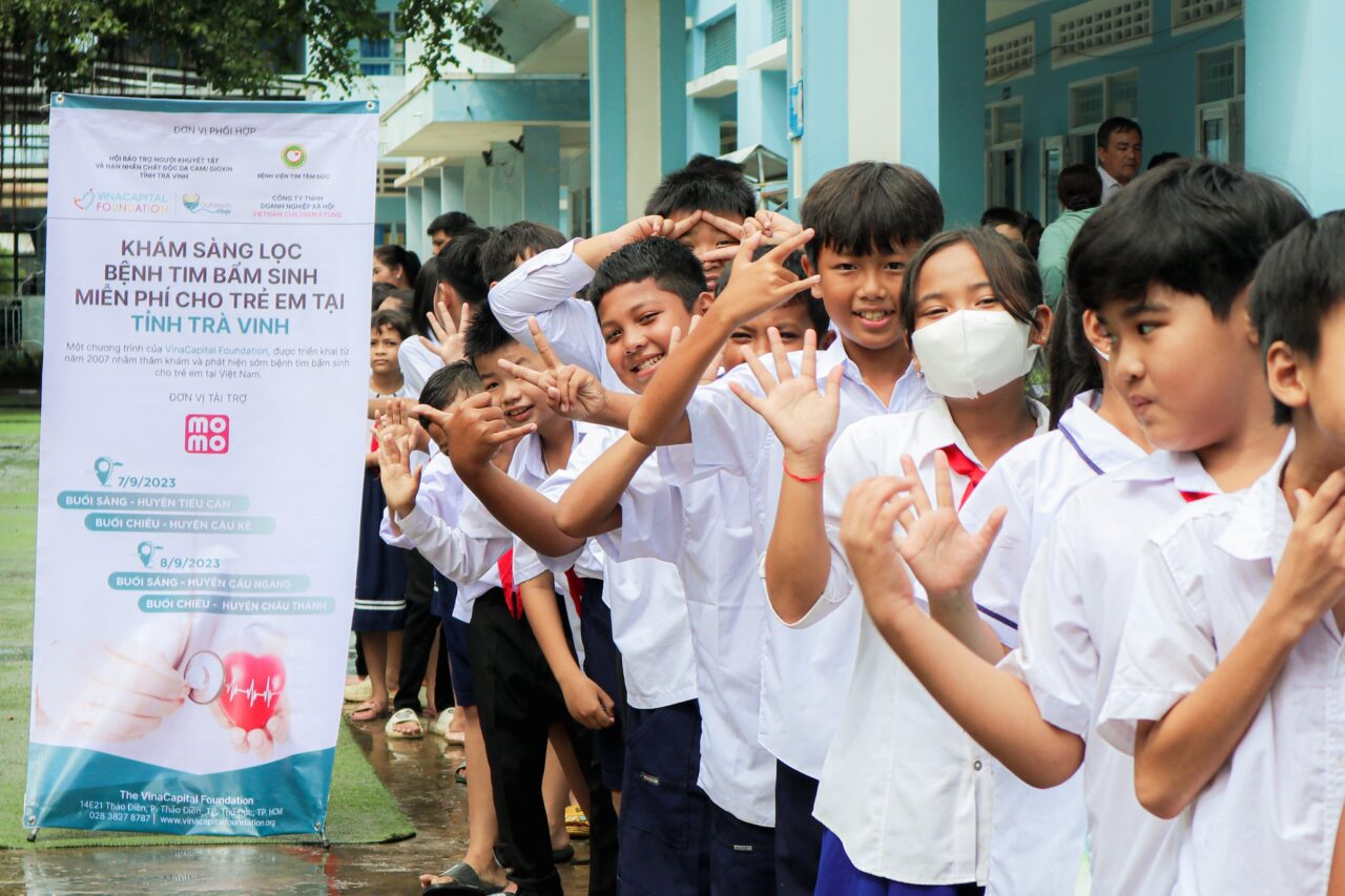More than 10,000 disadvantaged children in Quang Ngai and Tra Vinh have received free screening for congenital heart defects