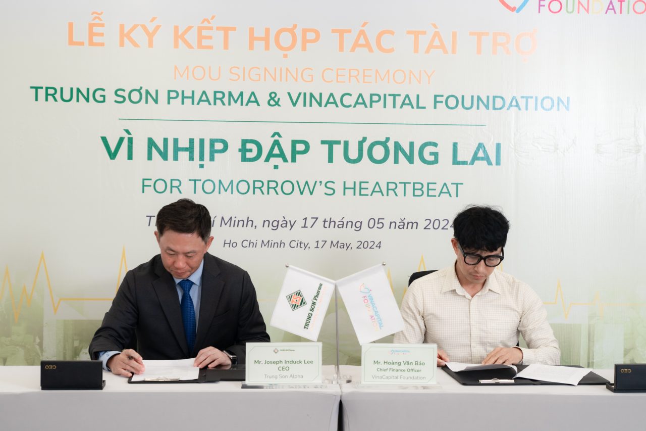 Trung Son Pharma and VinaCapital Foundation join hands to protect children’s heartbeats