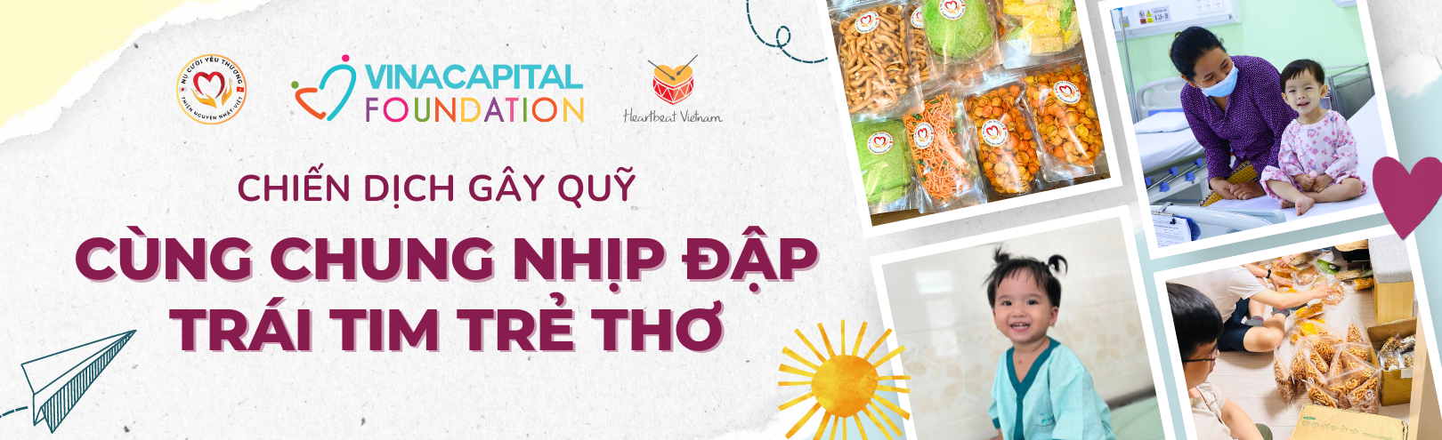 [Chiến dịch hoàn thành – Campaign Completed] Cùng Chung Nhịp Đập Trái Tim Trẻ Thơ