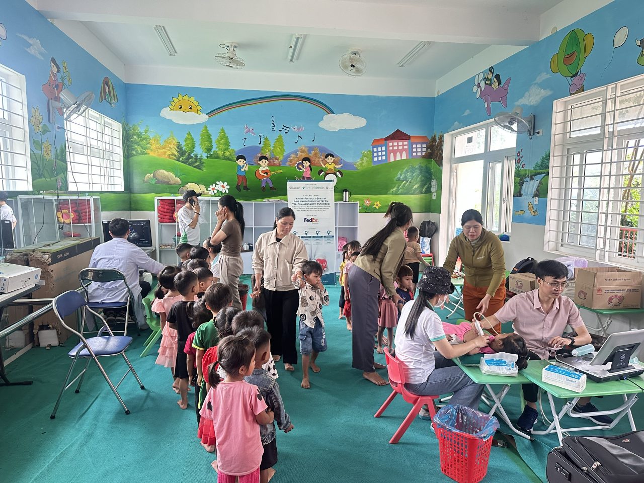 More than 15,700 children in Central Vietnam have just received free heart examinations!