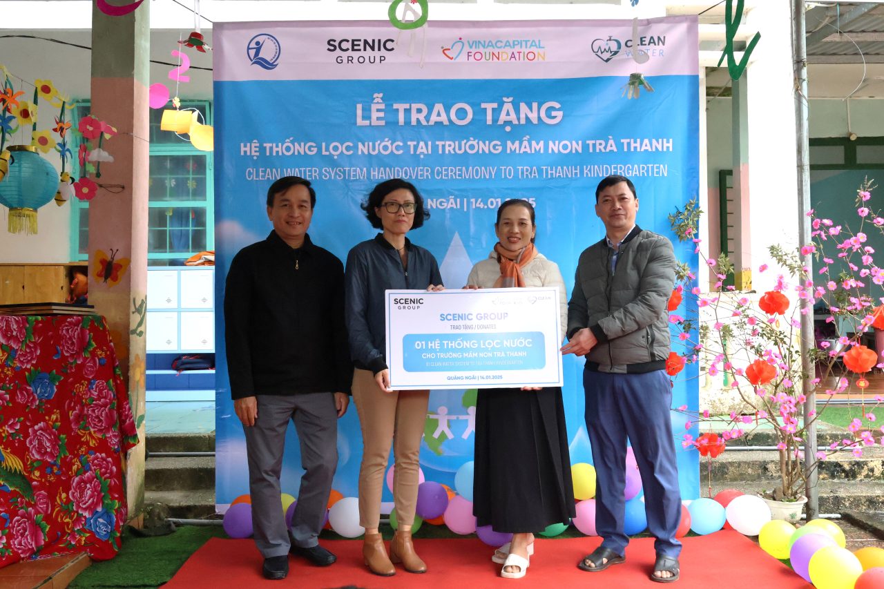 Bring clean water to children in Quang Ngai