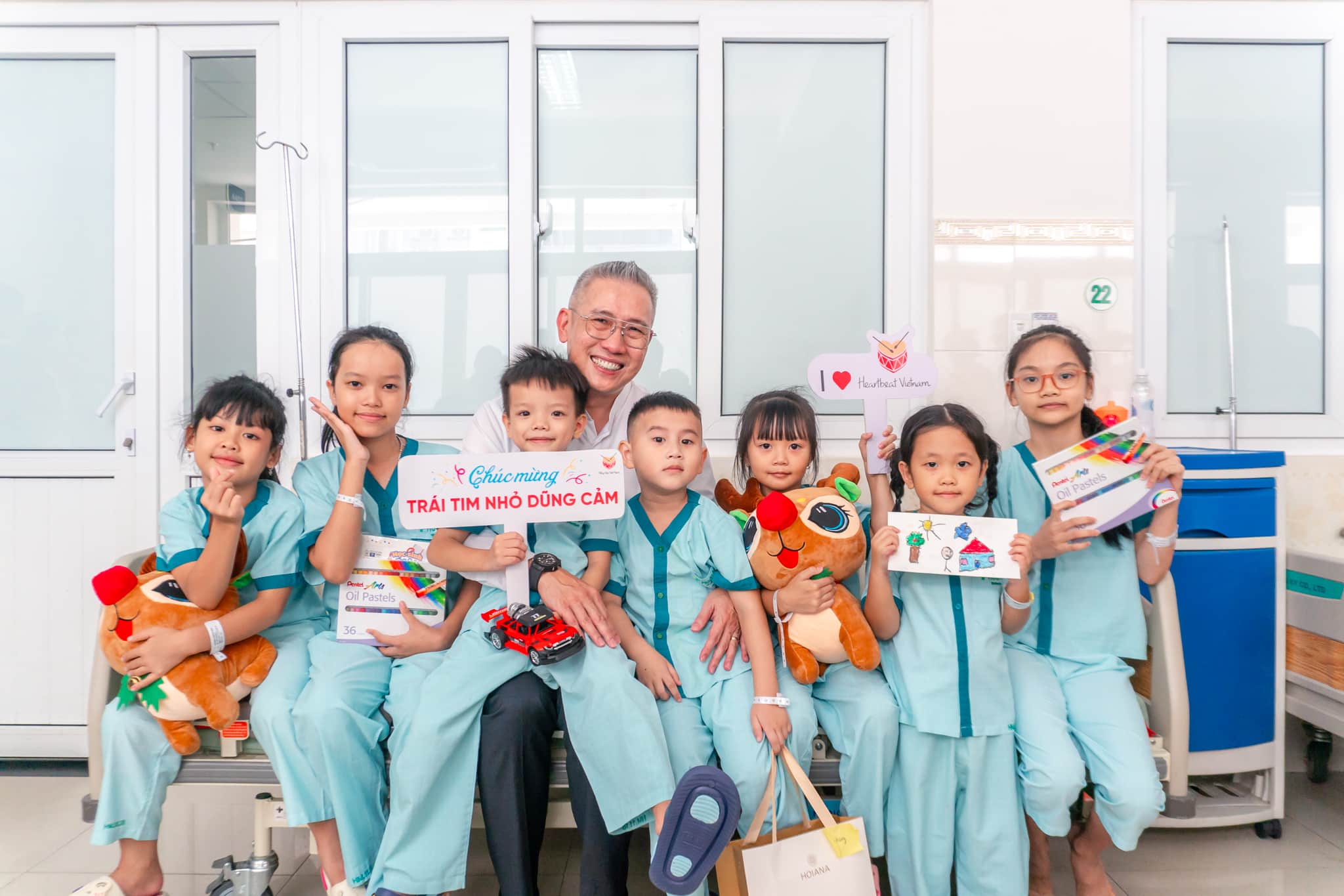 Smiles have arrived on the faces of children and their families