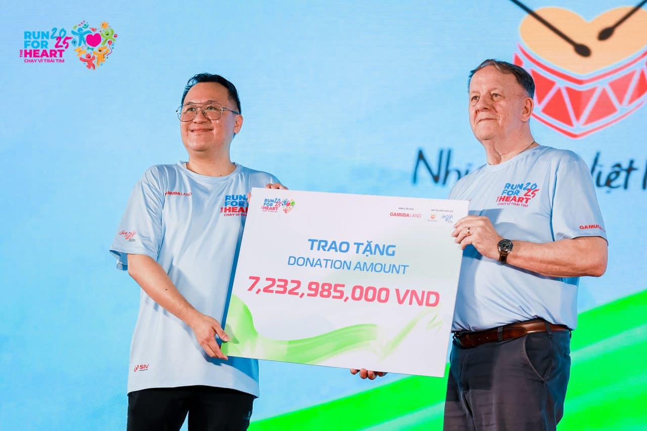 “Run For The Heart 2025” raises over 7 billion VND to support disadvantaged children with congenital heart defects