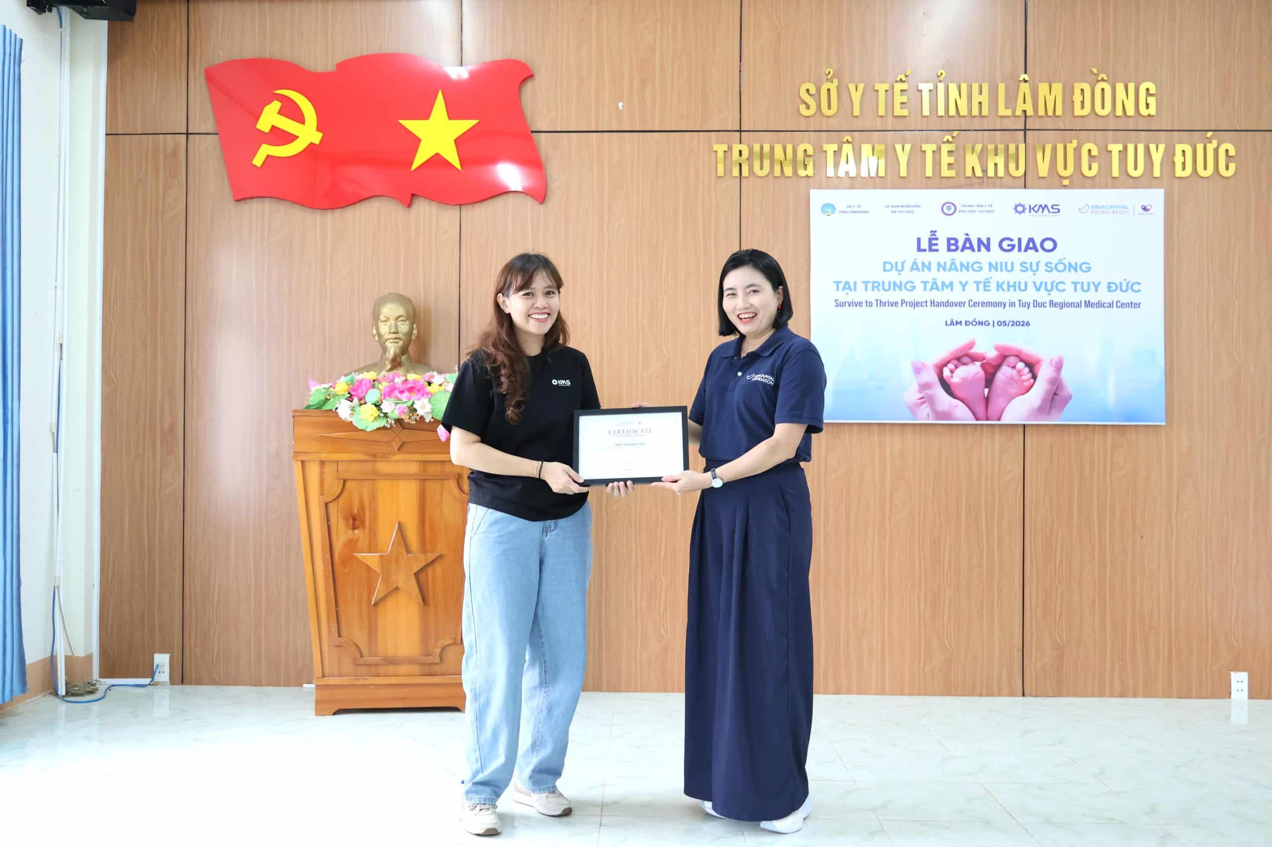 VinaCapital Foundation and KMS Technology join hands to strengthen neonatal care capacity at Tuy Duc Regional Medical Center, Lam Dong Province